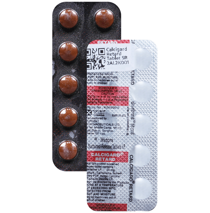 Calcigard 20mg Retard Tablet SR - Classic Derma