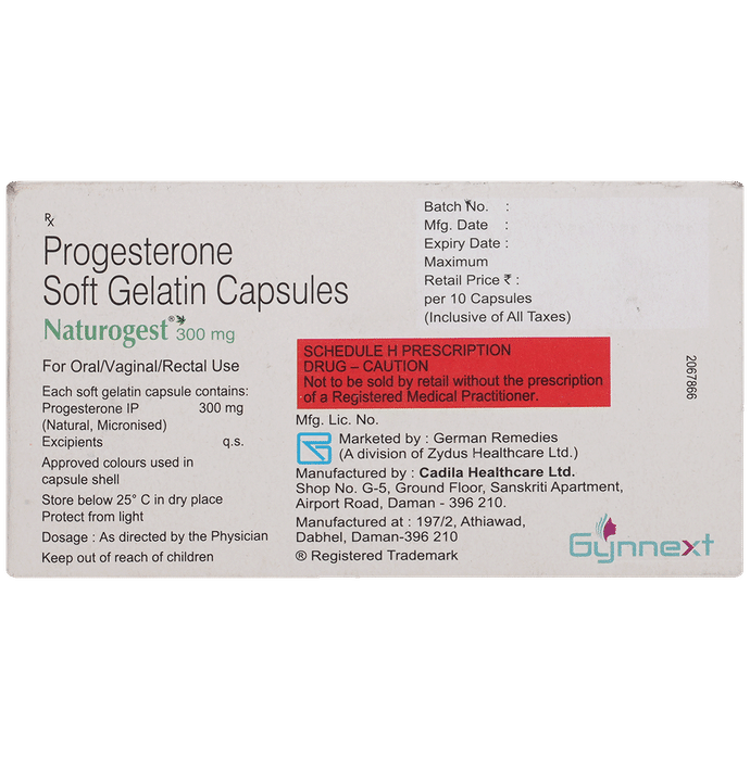 Naturogest 300mg Soft Gelatin Capsule
