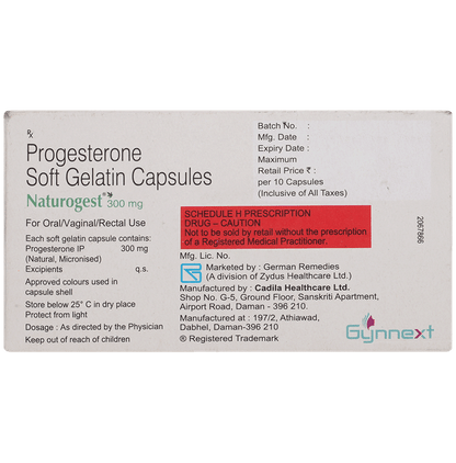 Naturogest 300mg Soft Gelatin Capsule