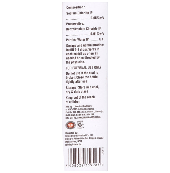 Nazome Saline Nasal Spray/Drop