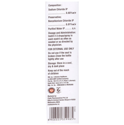 Nazome Saline Nasal Spray/Drop