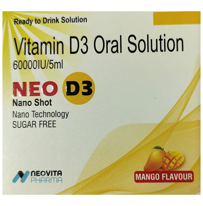 Neo D3 Nano Shot (5ml Each) Mango Sugar Free - Classic Derma