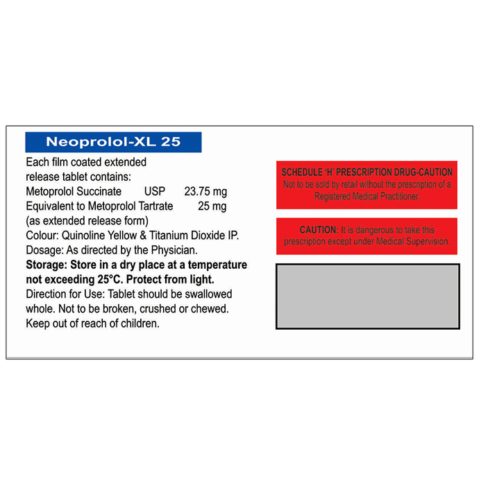 Neoprolol-XL 25 Tablet