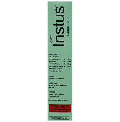 New Instus Cough Syrup Mixed Fruit