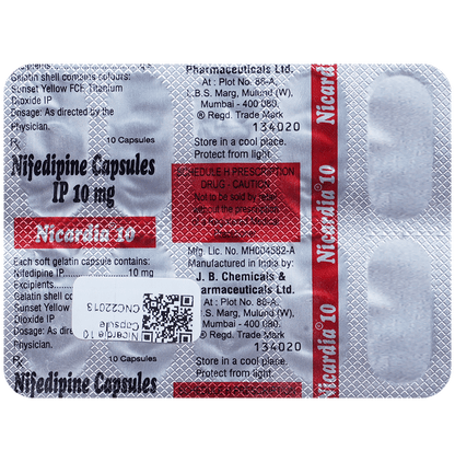 Nicardia 10 Capsule