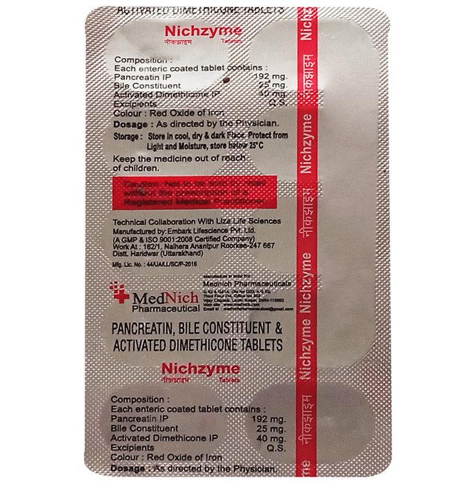 Nichzyme Tablet - Classic Derma