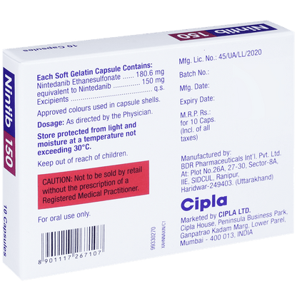 Nintib 150 Soft Gelatin Capsule
