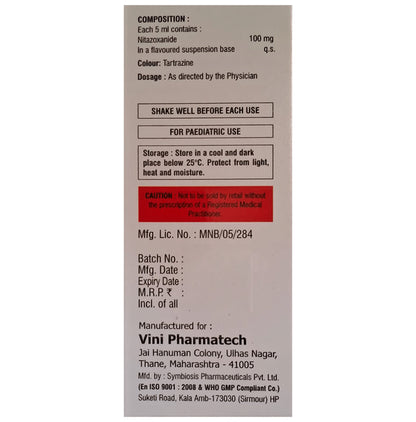 Nitanide Oral Suspension Strawberry