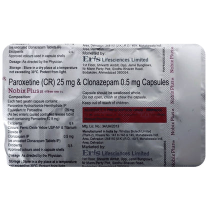 Nobix Plus 25 Capsule CR - Classic Derma
