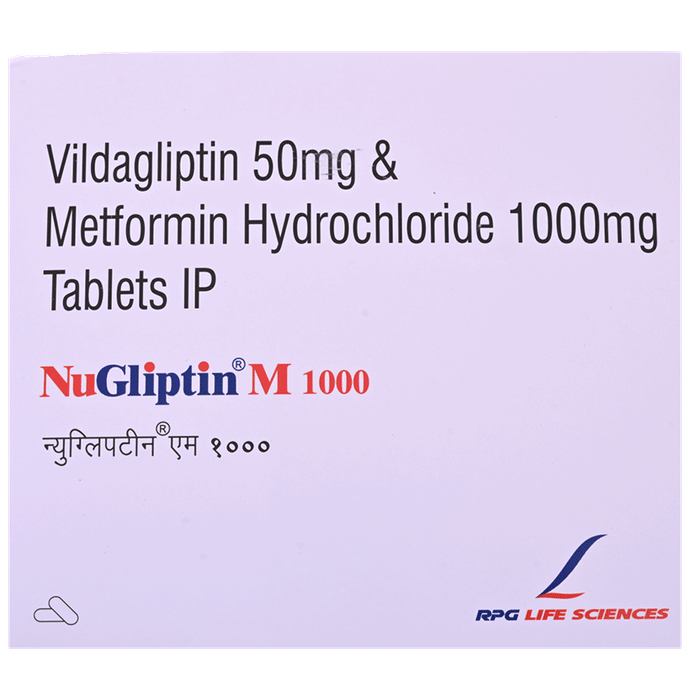 Nugliptin M 1000mg/50mg Tablet - Classic Derma