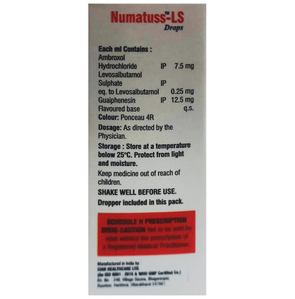 Numatuss-LS Oral Drops Raspberry