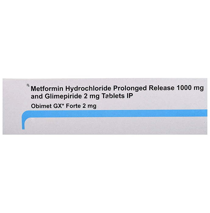 Obimet GX Forte 2mg Tablet PR - Classic Derma