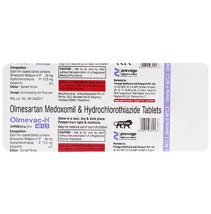 Olmevac-H 40/12.5 Tablet