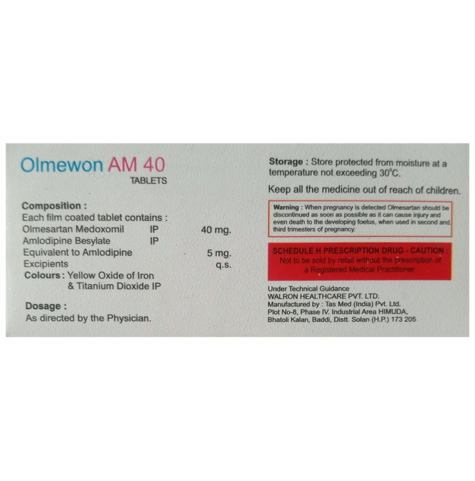 Olmewon AM 40 Tablet