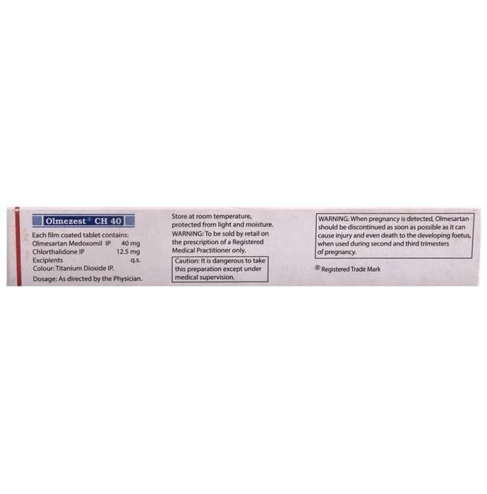 Olmezest CH 40 Tablet