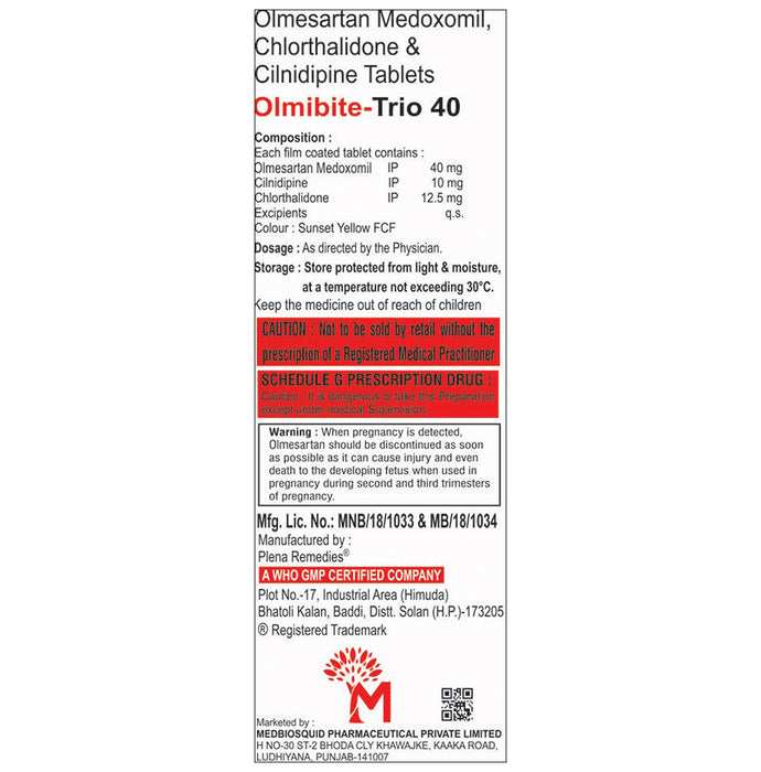 Olmibite-Trio 40 Tablet