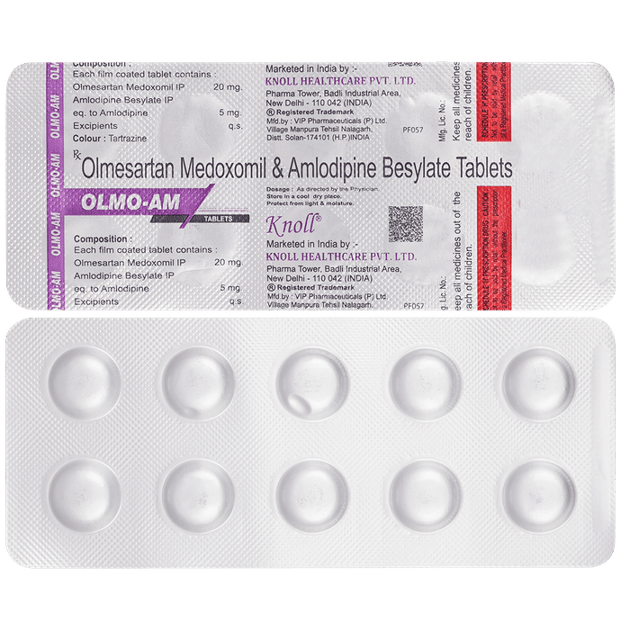Buy Olmo AM 20mg/5mg Tablet Online | Classic Derma – Classic Derma-UAE