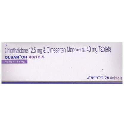 Olsar CH 40mg/12.5mg Tablet - Classic Derma