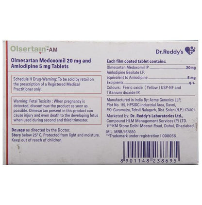 Olsertain-AM Tablet
