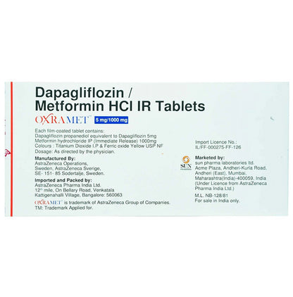Oxramet 5mg/1000mg Tablet IR