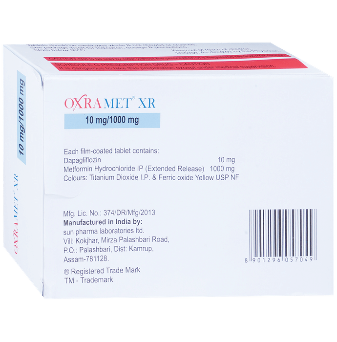 Oxramet XR 10mg/1000mg Tablet