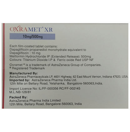 Oxramet XR 10mg/500mg Tablet