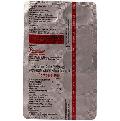 Pantogra D 30mg/40mg Capsule SR