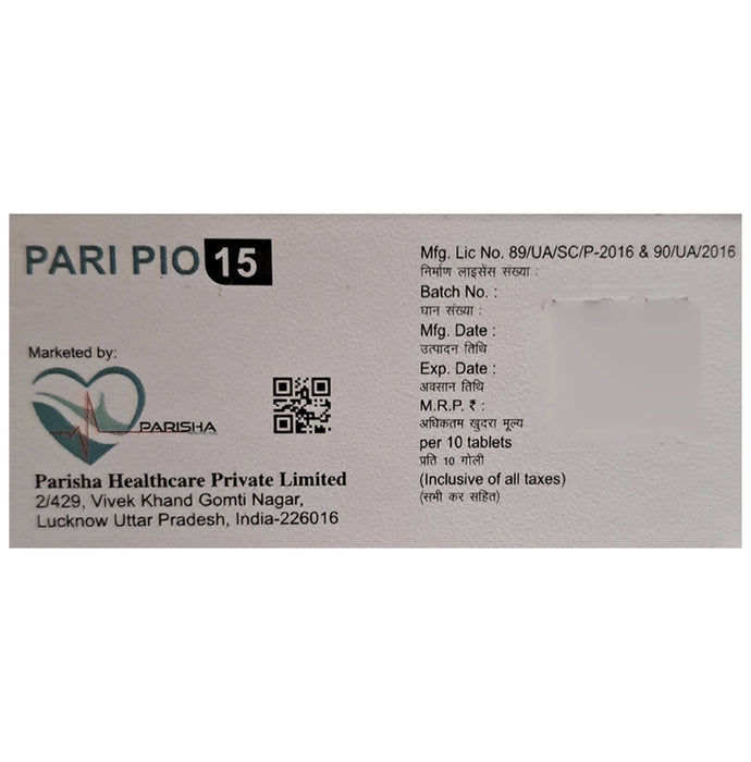 Pari Pio 15 Tablet