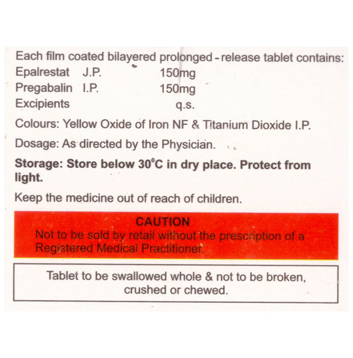 Pre Aldonil 150mg/150mg Tablet