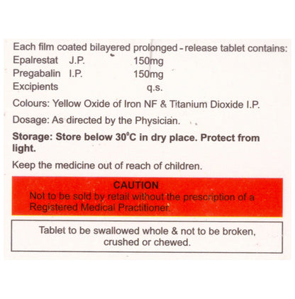 Pre Aldonil 150mg/150mg Tablet