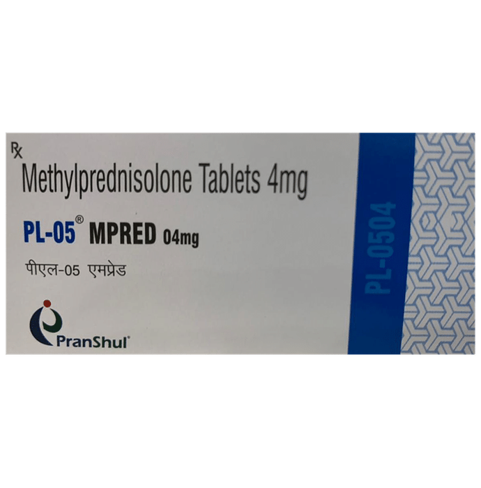 Buy PL 05 Mpred 04mg Tablet Online | Classic Derma – Classic Derma-UAE