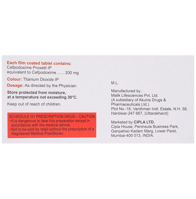 Podocip 200mg Tablet