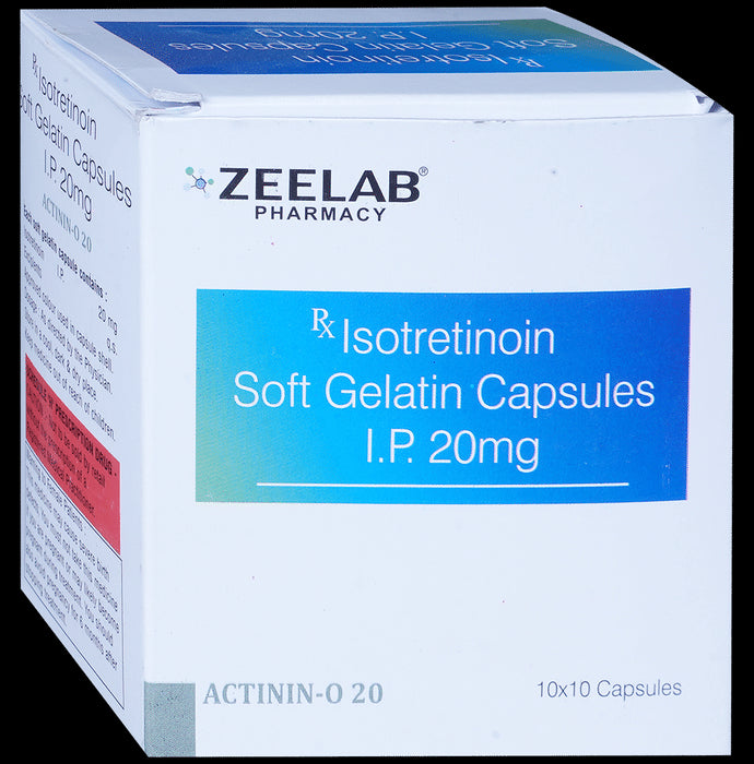 Actinin O 20mg Soft Gelatin Capsule