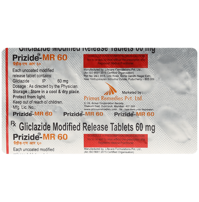 Prizide 60mg Tablet MR