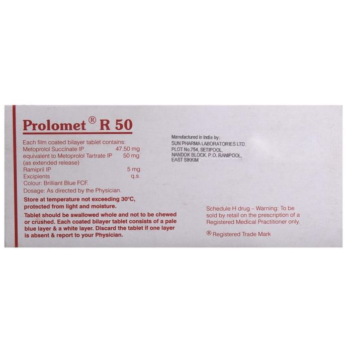 Prolomet R Buy Prolomet R 50 Tablet ER Online | Classic Derma – Classic Derma-UAE