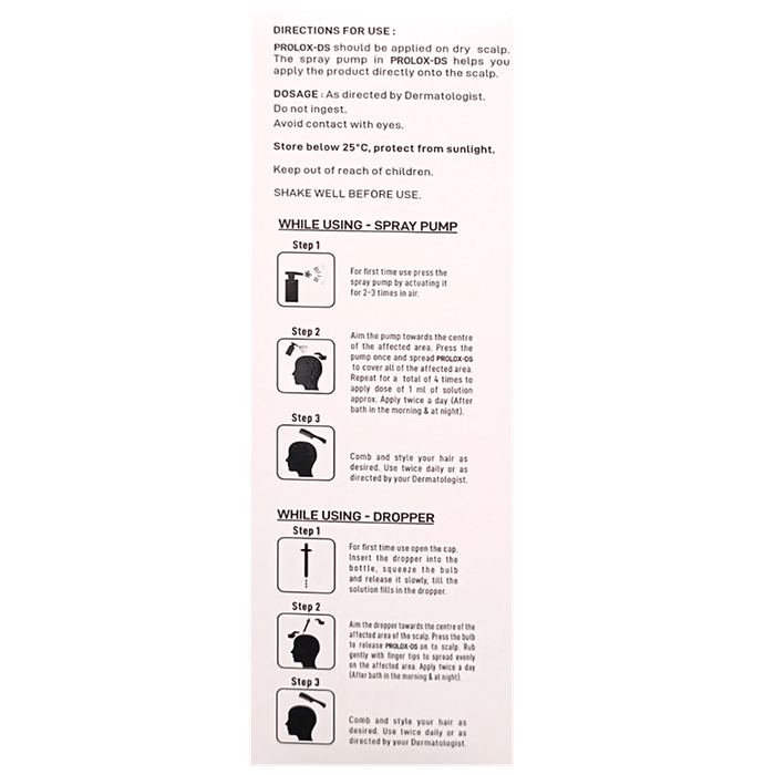 Prolox-DS Hair Regrowth Treatment Alcohol Free