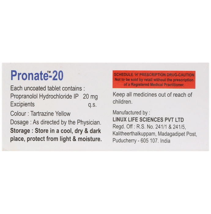 Pronate 20 Tablet