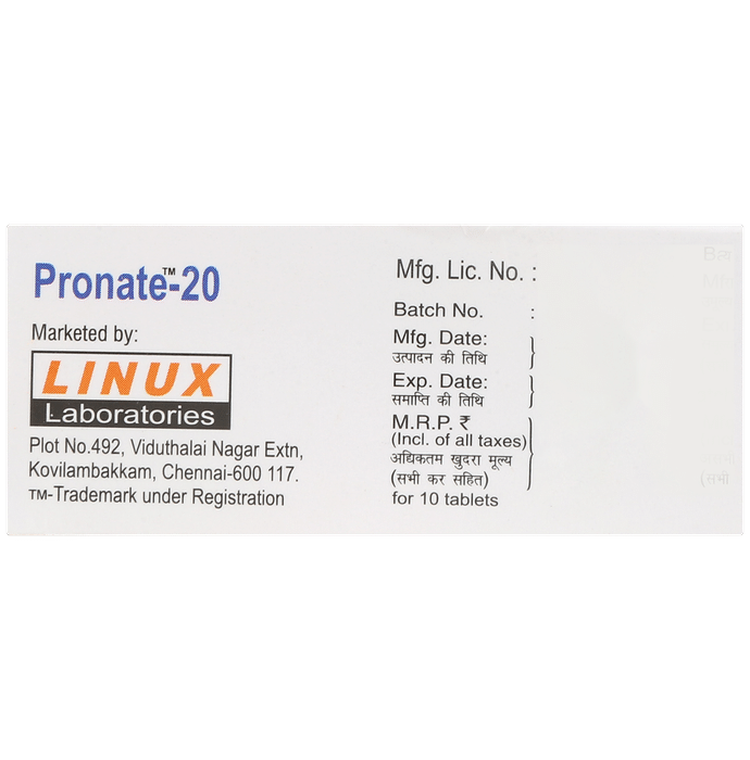 Pronate 20 Tablet