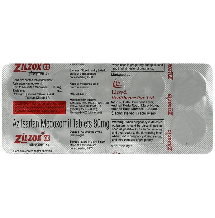 Zilzox 80 Tablet