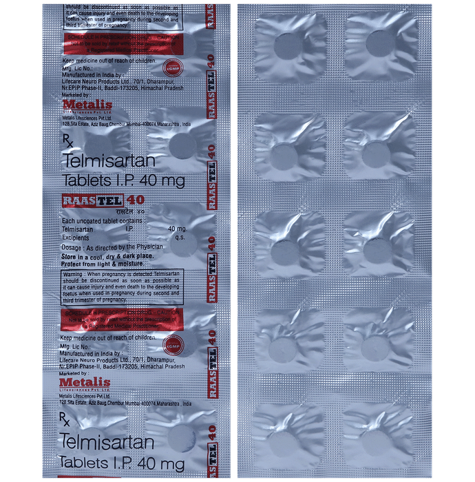 Raastel 40mg Tablet - Classic Derma