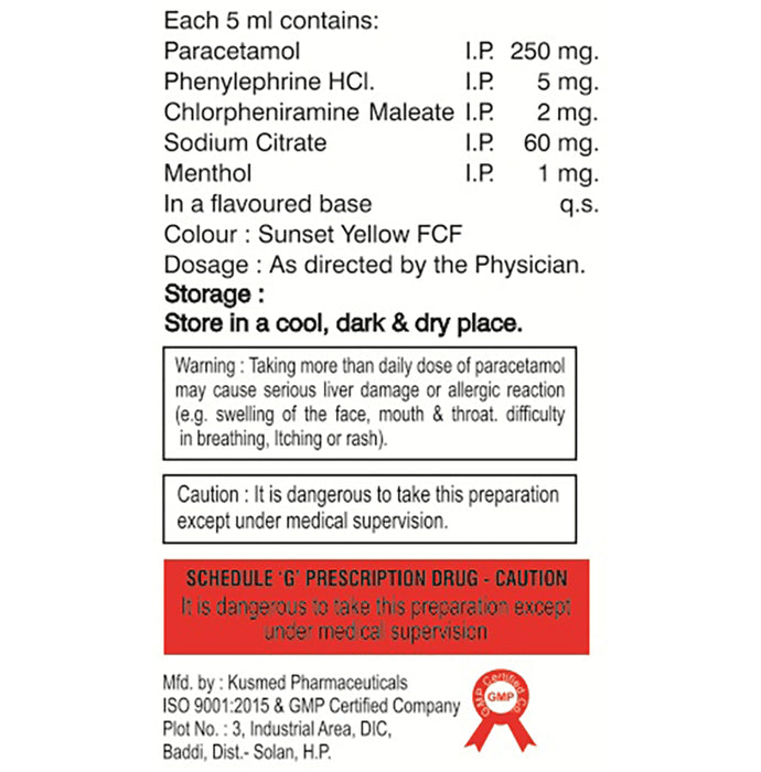Radkuf DS Oral Suspension Orange