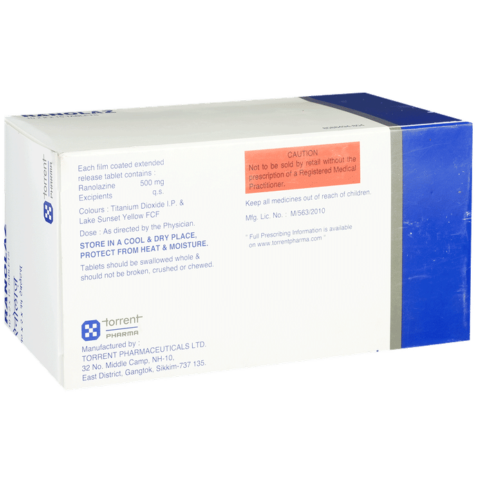 Ranolaz 500 Tablet ER