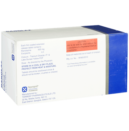 Ranolaz 500 Tablet ER