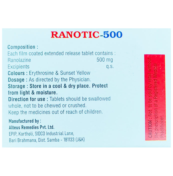 Buy Ranotic 500 Tablet ER Online | Classic Derma – Classic Derma-UAE