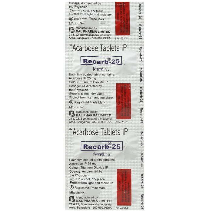 Recarb 25mg Tablet