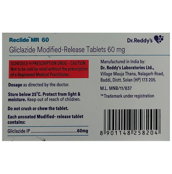 Reclide MR 60 Tablet