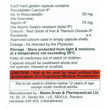 Rexvas ASP 20/75 Capsule