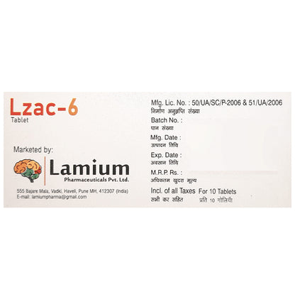 Lzac 6 Tablet