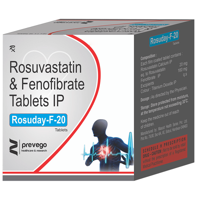 Rosuday-F 20 Tablet - Classic Derma