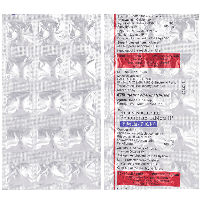 Rosufit-F 10/160 Tablet - Classic Derma
